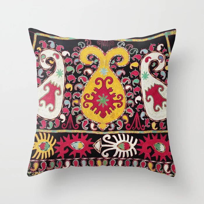 Oriental Pillowcase with Hidden Zipper