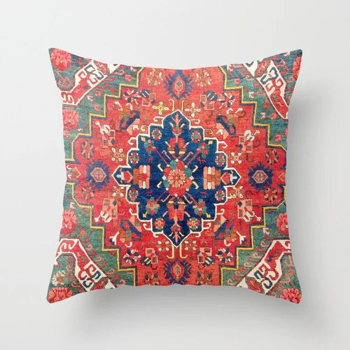 Oriental Pillowcase with Hidden Zipper