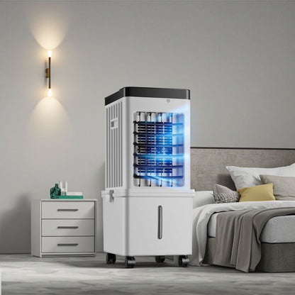 3-in-1 Air Cooler with 15L Water Tank — Cooling, Humidifying, Purifying