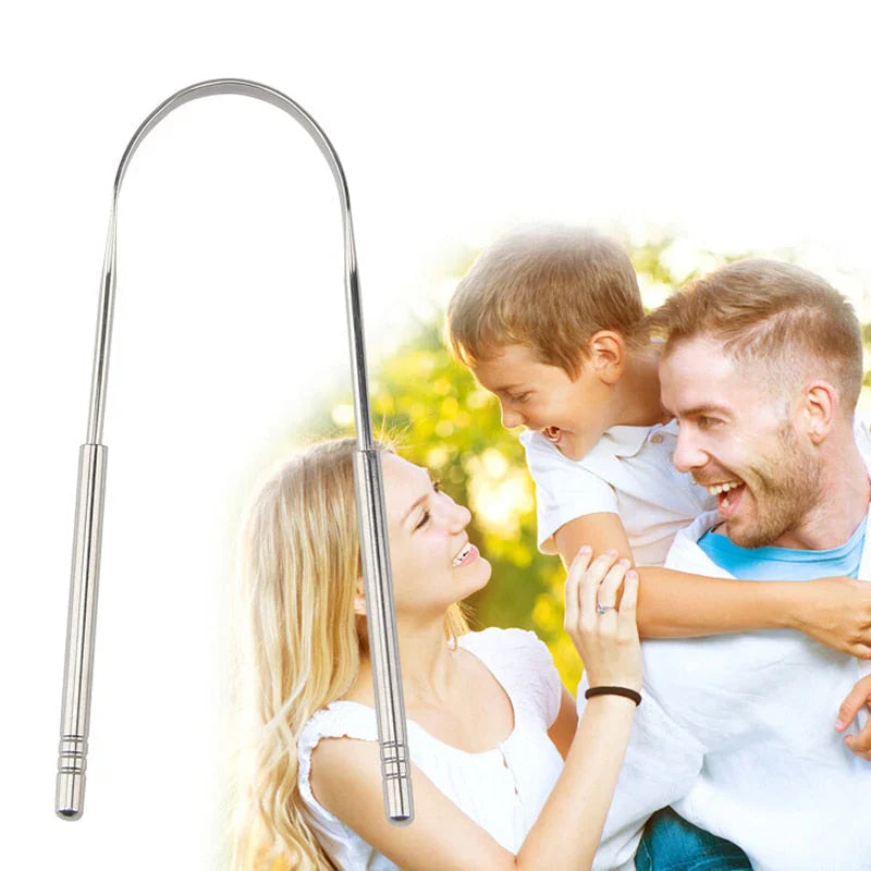 Stainless Steel Tongue Scraper – Daily Oral Care Tool