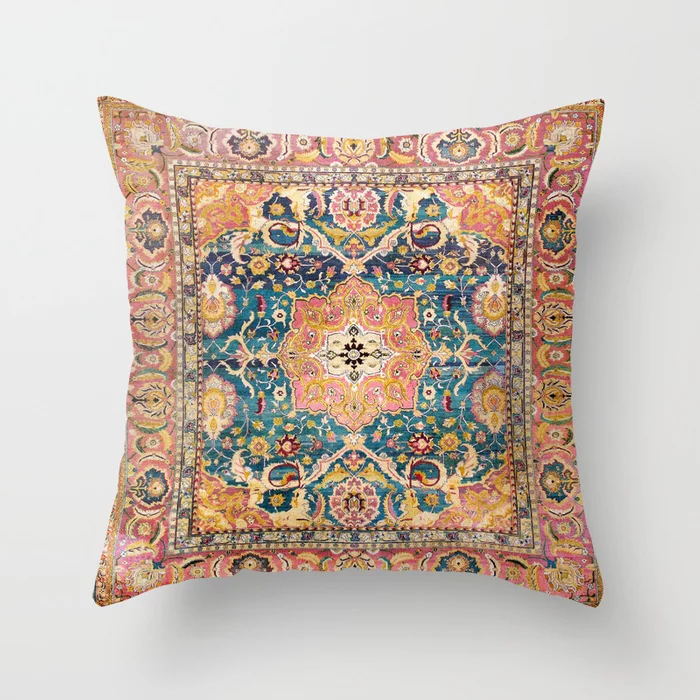 Oriental Pillowcase with Hidden Zipper