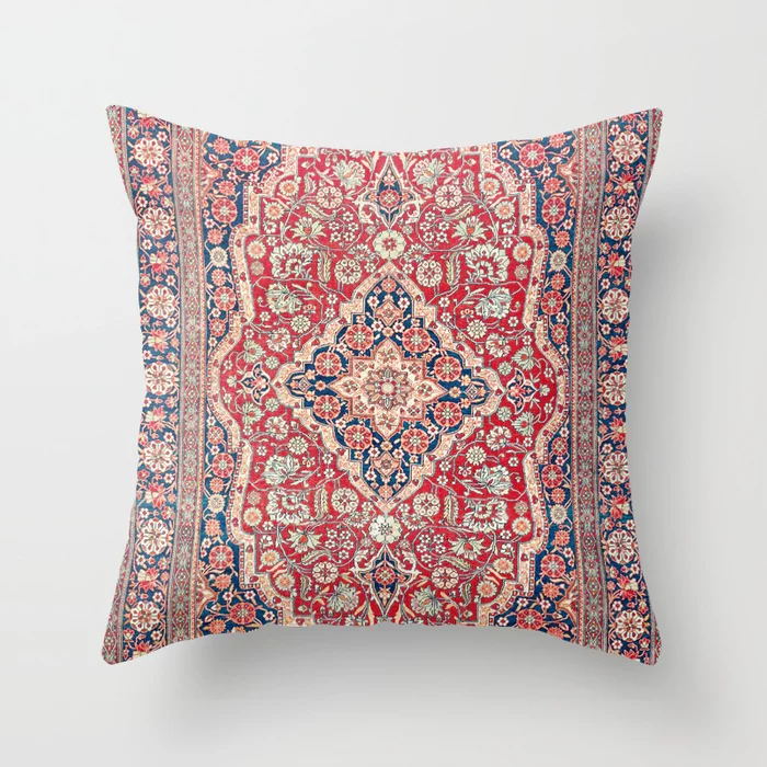 Oriental Pillowcase with Hidden Zipper