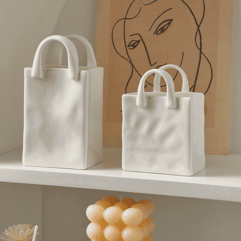 Handbag Vase Porcelain 8-15 cm – Creative Decor