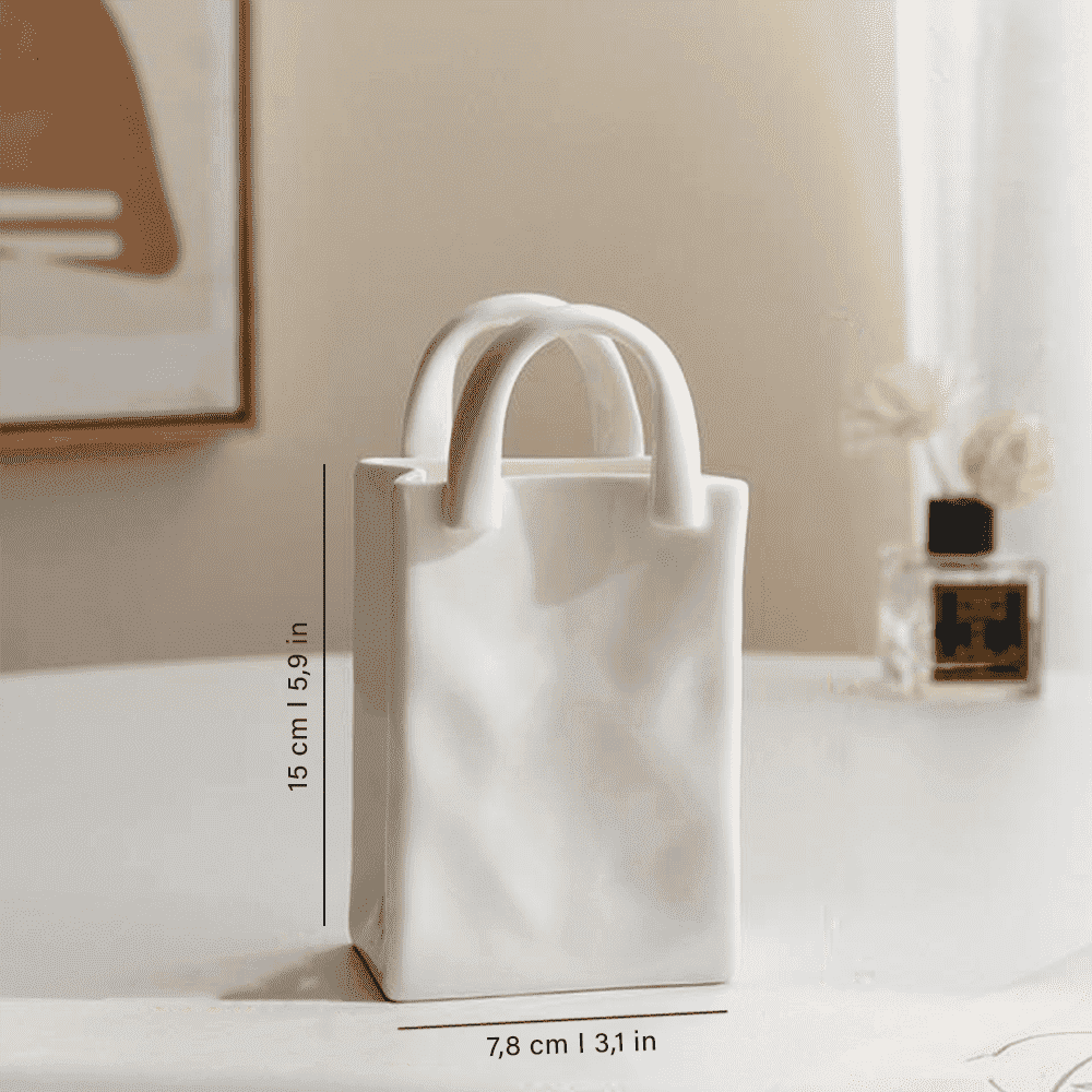 Handbag Vase Porcelain 8-15 cm – Creative Decor