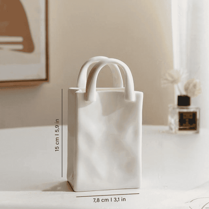 Handbag Vase Porcelain 8-15 cm – Creative Decor