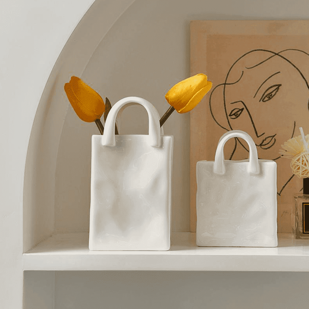 Handbag Vase Porcelain 8-15 cm – Creative Decor