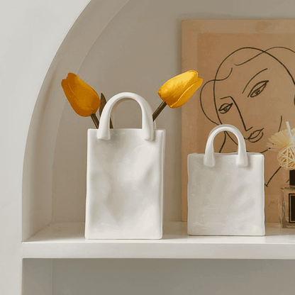 Handbag Vase Porcelain 8-15 cm – Creative Decor
