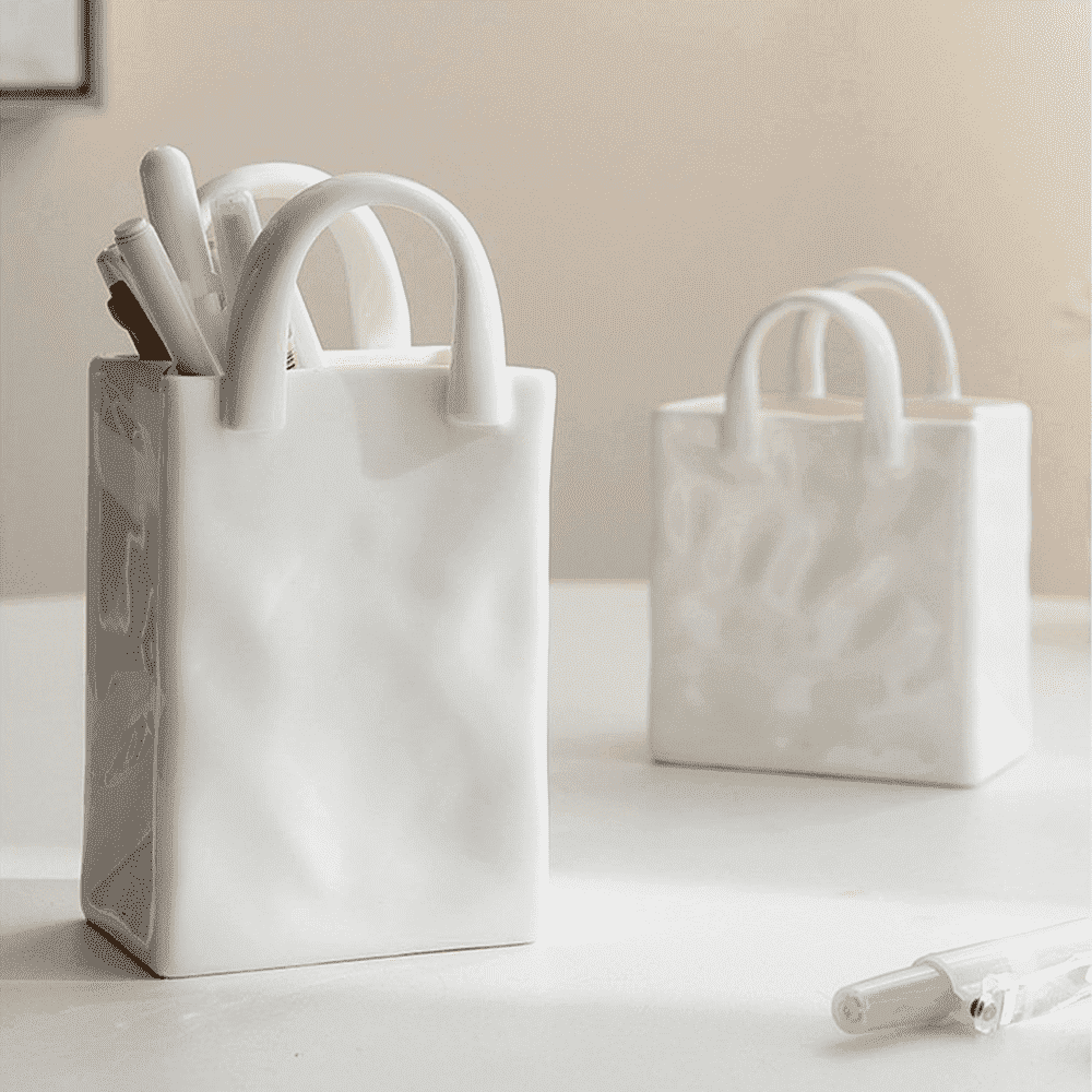 Handbag Vase Porcelain 8-15 cm – Creative Decor