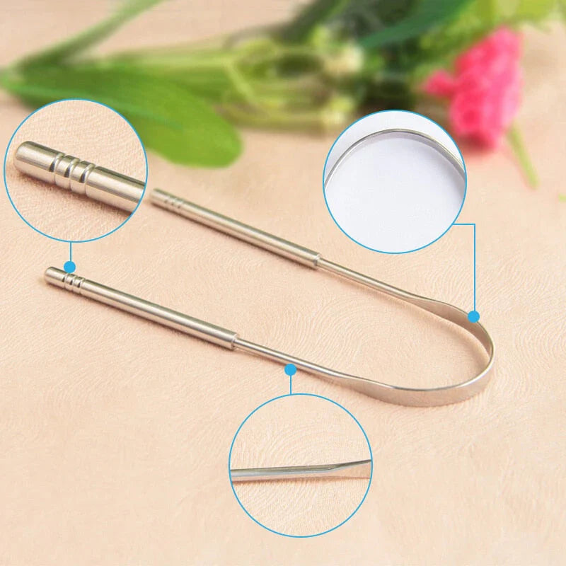 Stainless Steel Tongue Scraper – Daily Oral Care Tool