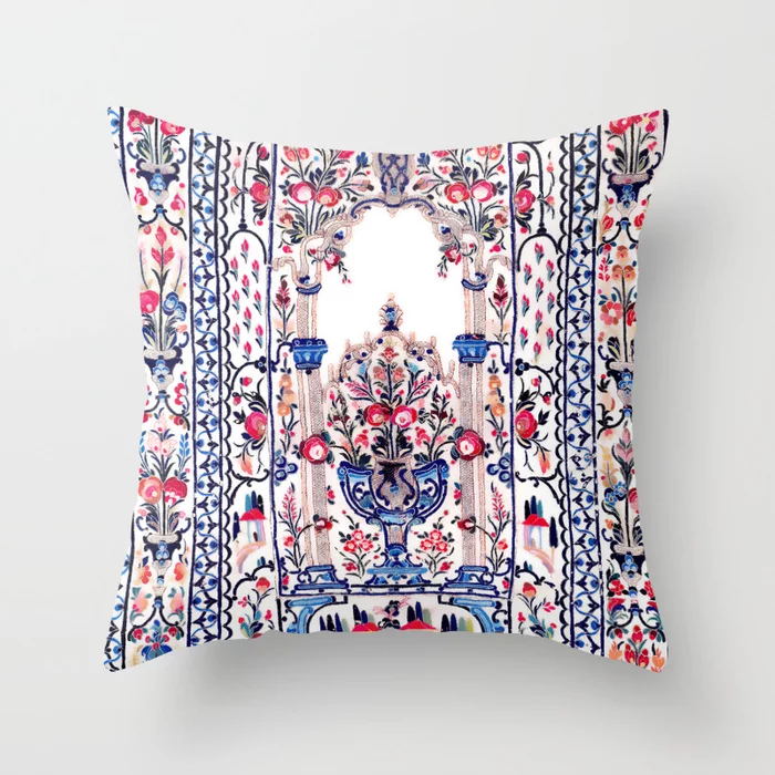Oriental Pillowcase with Hidden Zipper
