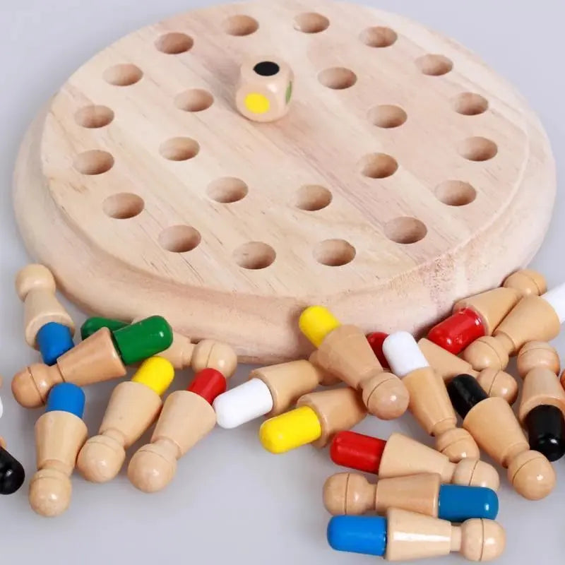 Holz-Memory-Spiel — Denkspiel zur Förderung von Gedächtnis und Koordination Mivoza Deutschland