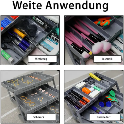 Intelligenter 3-stöckiger Schubladen-Organizer – Erweiterbar & Platzsparend für Standard-Schubladen Mivoza Deutschland