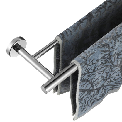 Stainless Steel Double Towel Holder for Wall Mounting