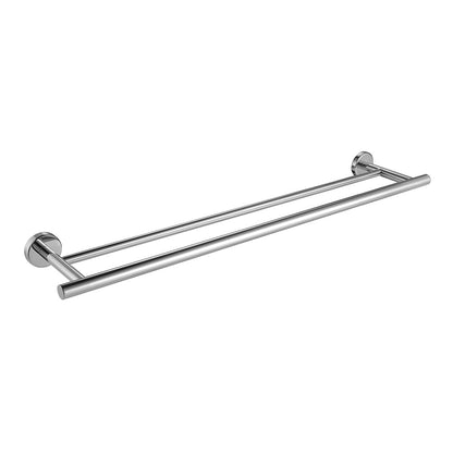 Stainless Steel Double Towel Holder for Wall Mounting