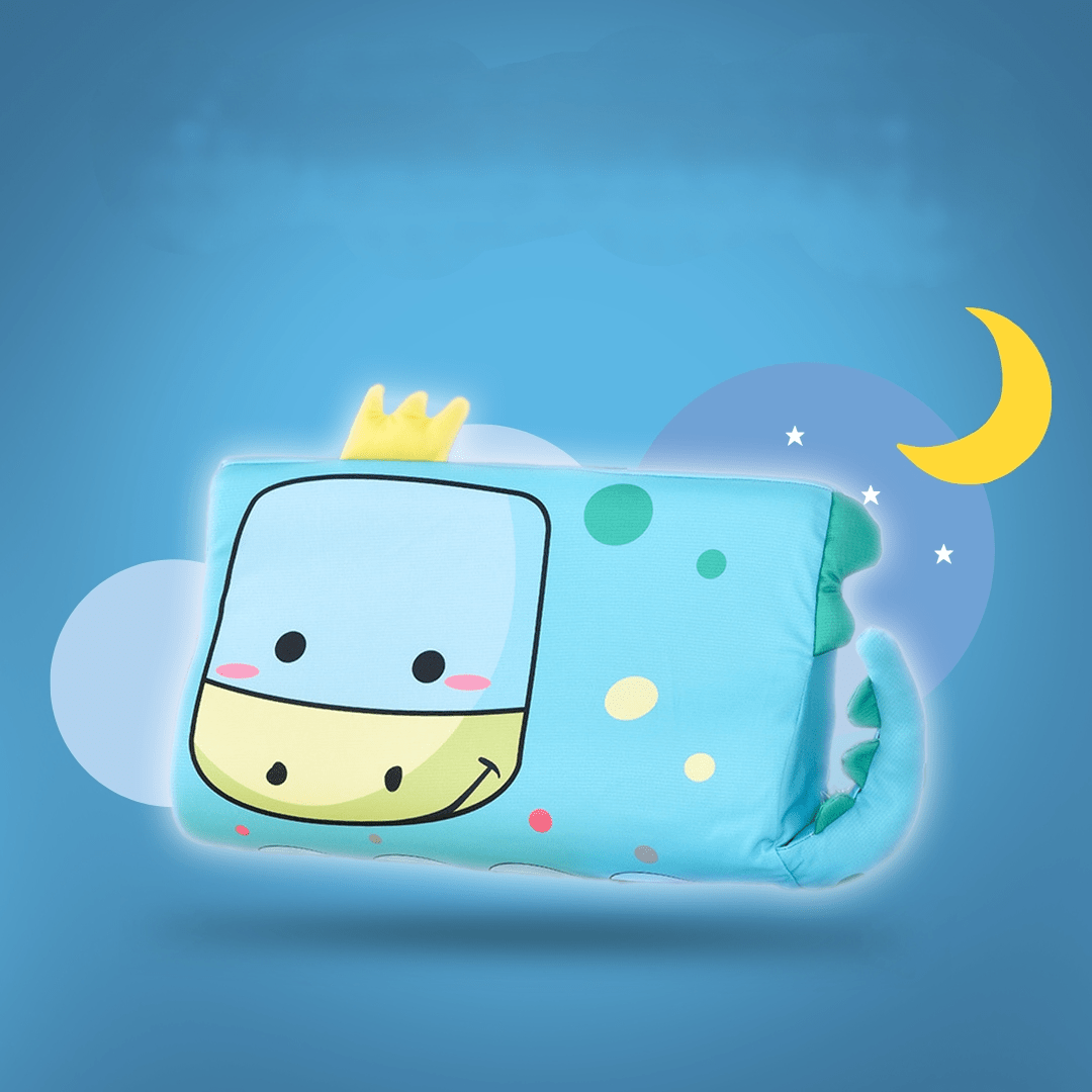 Children's pillow made of memory foam with ergonomic shape