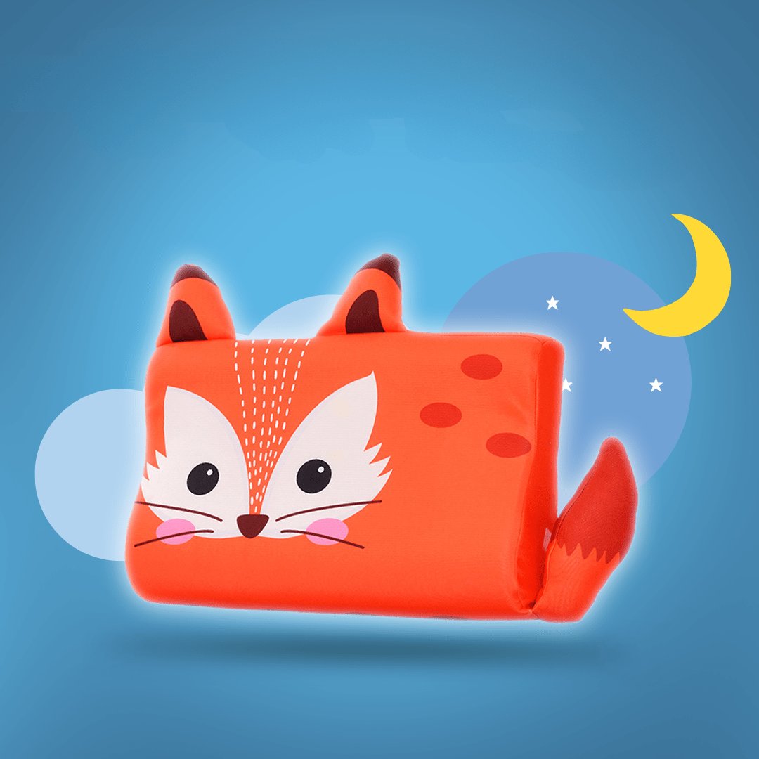 Children's pillow made of memory foam with ergonomic shape