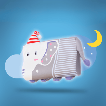 Children's pillow made of memory foam with ergonomic shape