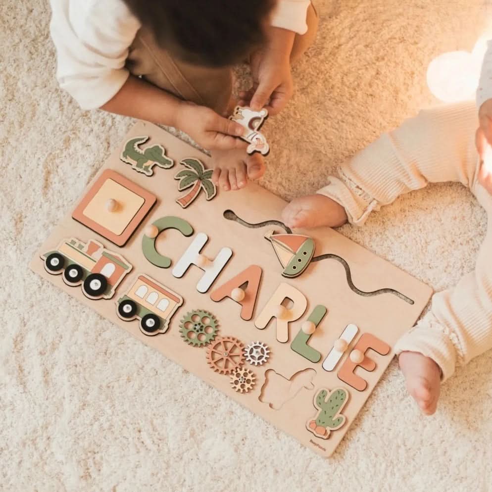 Personalized Wooden Name Puzzle for Letter Learning
