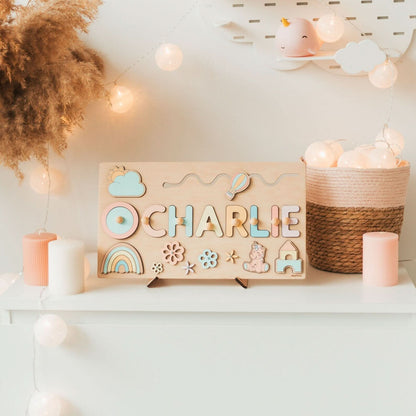Personalized Wooden Name Puzzle for Letter Learning