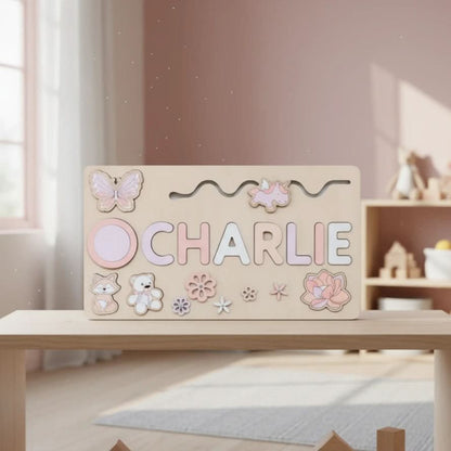 Personalized Wooden Name Puzzle for Letter Learning