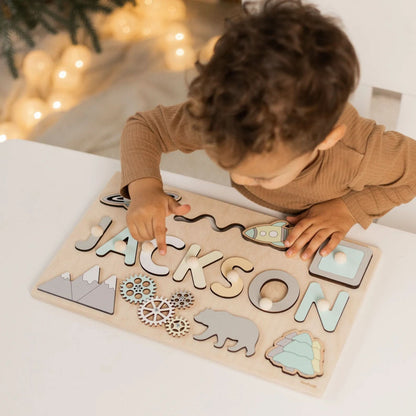 Personalized Wooden Name Puzzle for Letter Learning