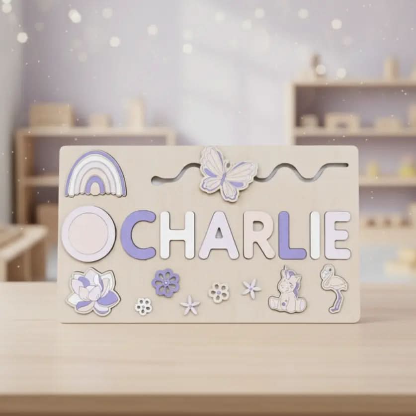 Personalized Wooden Name Puzzle for Letter Learning