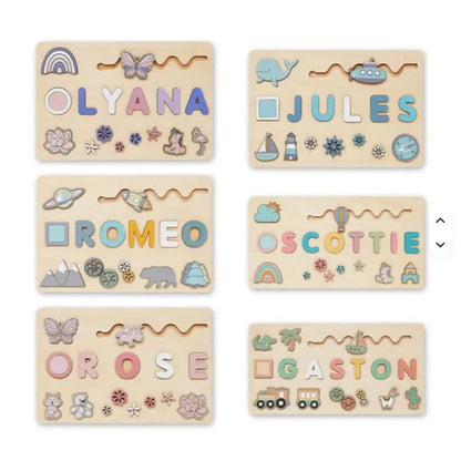 Personalized Wooden Name Puzzle for Letter Learning