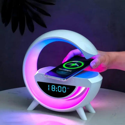 LED-Weckerlampe mit Bluetooth-Lautsprecher & kabelloser Ladefunktion Mivoza Deutschland
