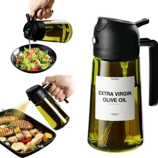 Glass Oil Sprayer 2-in-1 with Spray and Pour Function