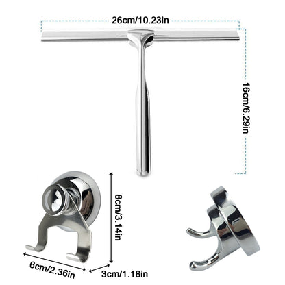 Stainless Steel Shower Squeegee – Streak-Free Cleaning