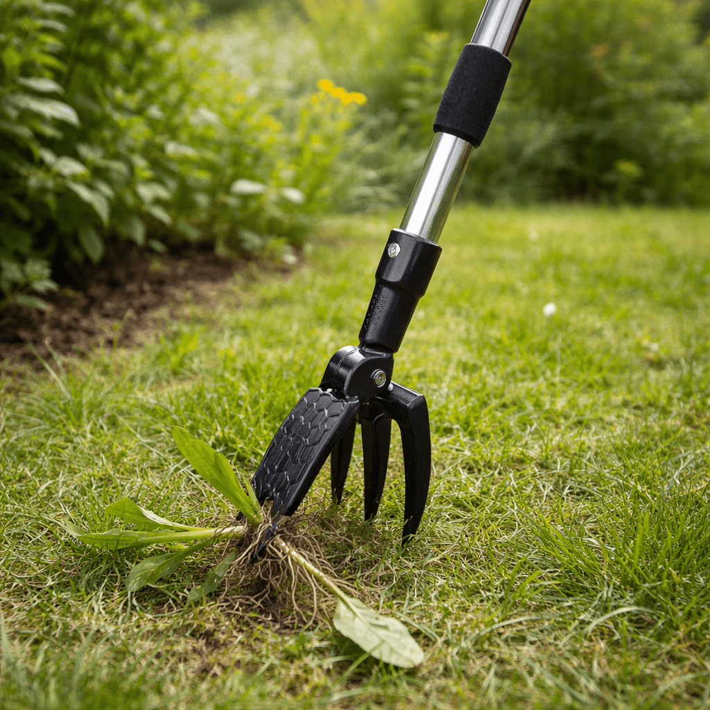 Ergonomic Long-Handled Weed Puller – Remove Weeds