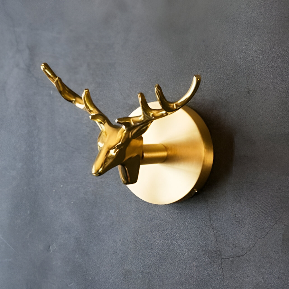 Animal Wall Hooks with Gold Finish