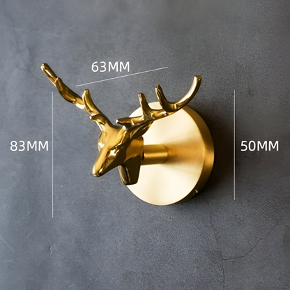 Animal Wall Hooks with Gold Finish