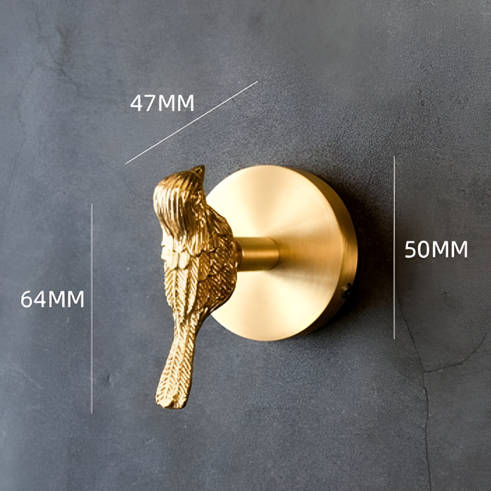 Animal Wall Hooks with Gold Finish