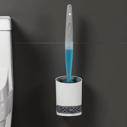 Silicone Toilet Brush with Soap Dispenser – Hygienic and Contact-Free