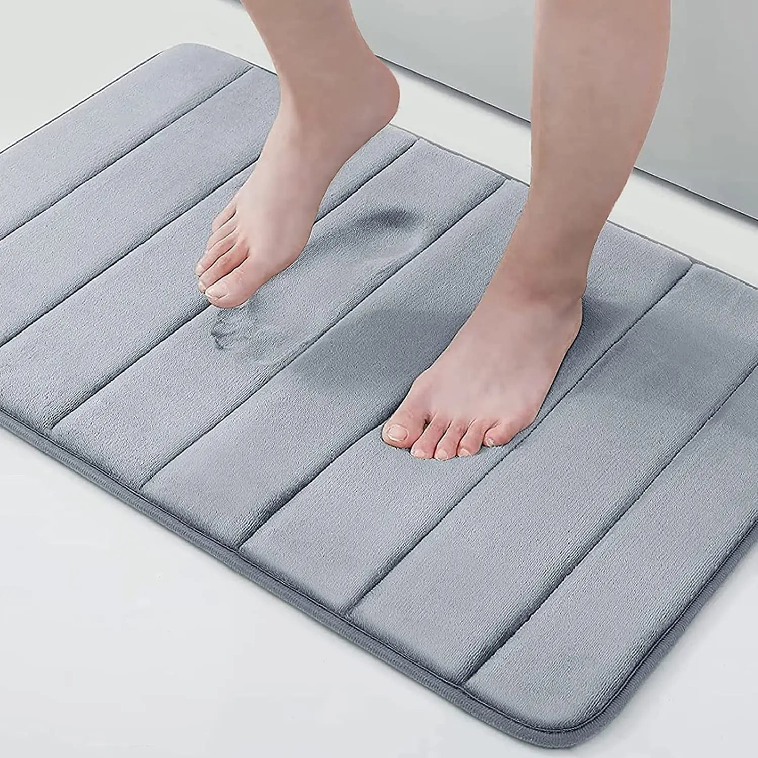 Memory foam bath mat non-slip with 3D design