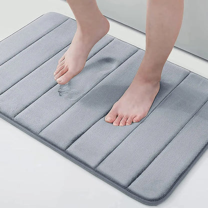 Memory foam bath mat non-slip with 3D design