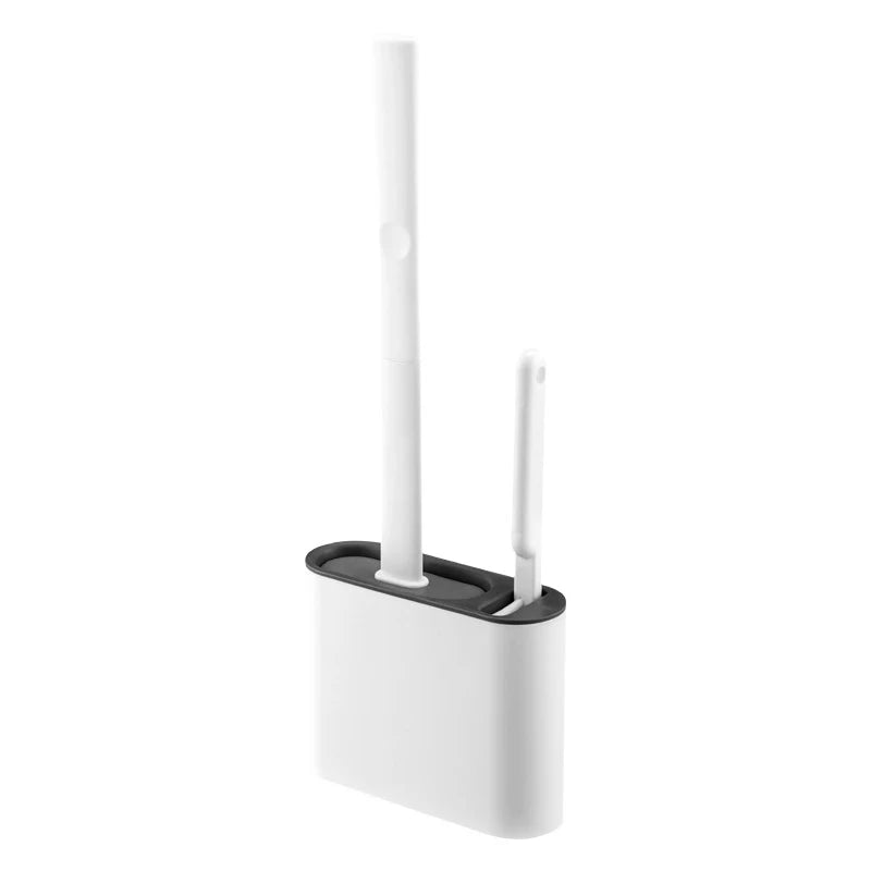 Silicone Toilet Brush with Wall Mount – Hygienic and Easy to Clean