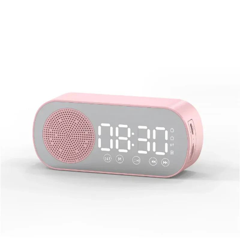 Bluetooth alarm clock with LED display and FM radio
