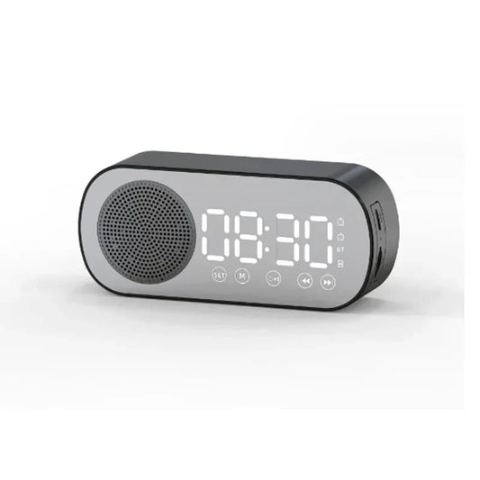 Bluetooth alarm clock with LED display and FM radio