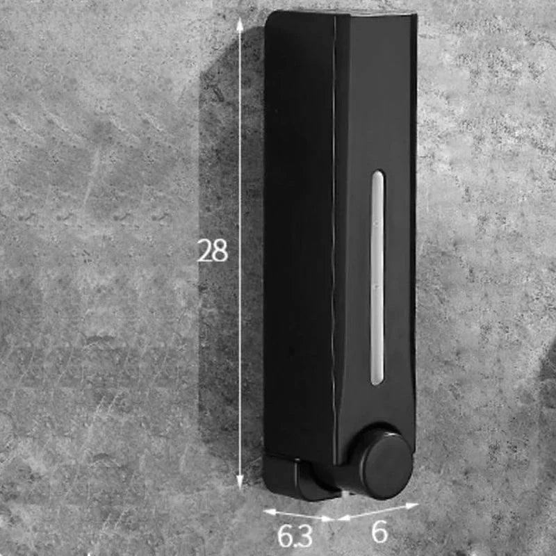 Wall-mounted soap dispenser with 1-3 chambers and 500ml capacity