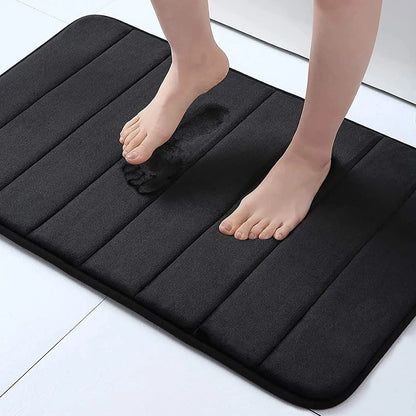 Memory foam bath mat non-slip with 3D design