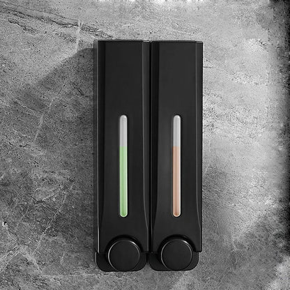 Wall-mounted soap dispenser with 1-3 chambers and 500ml capacity