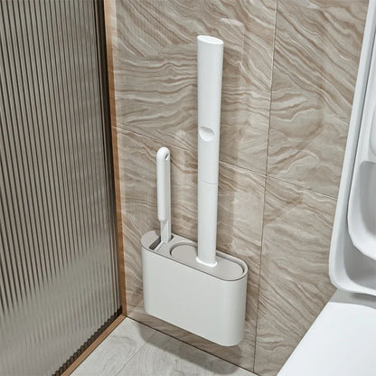 Silicone Toilet Brush with Wall Mount – Hygienic and Easy to Clean