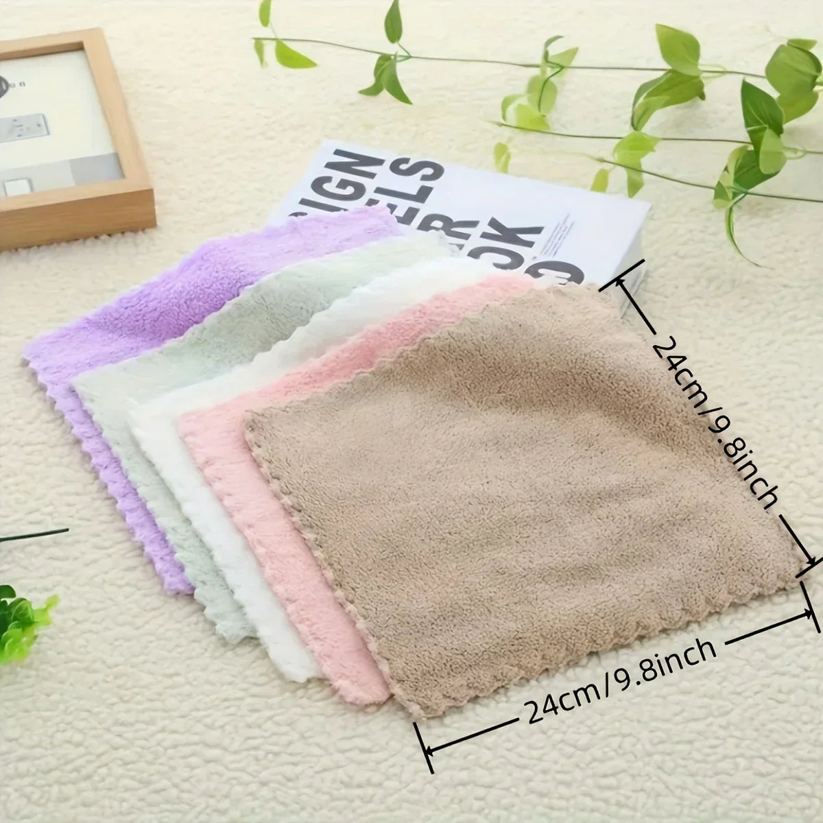 Washcloth set 20-piece polyester cm