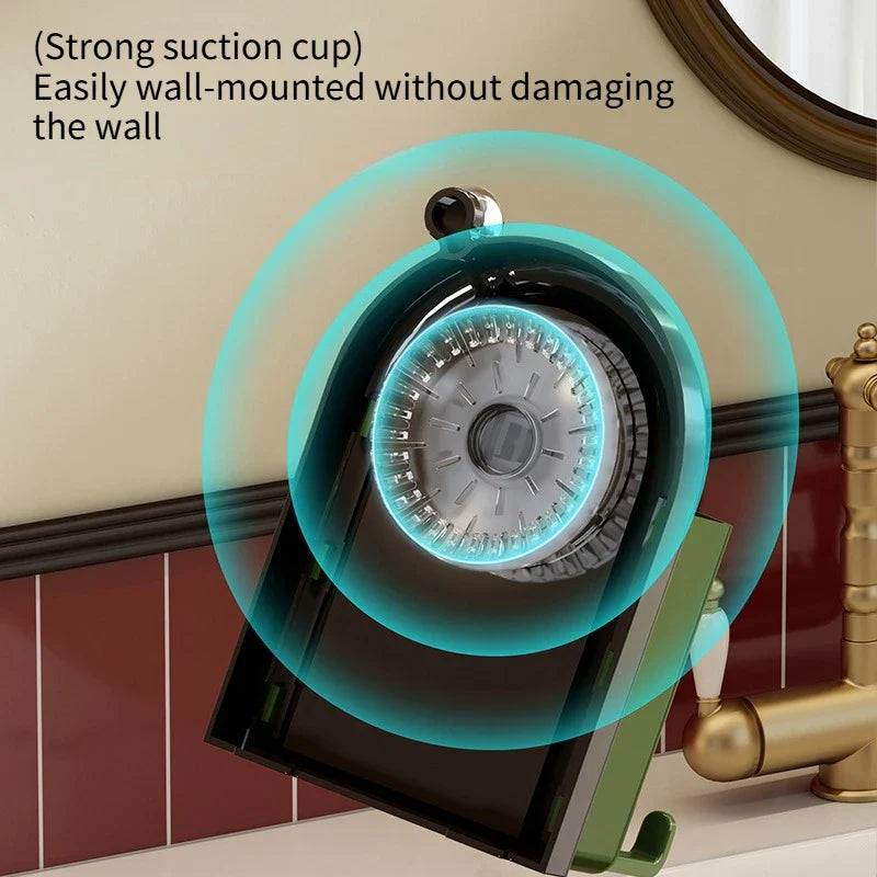 Toothbrush holder with cup – wall mount without drilling
