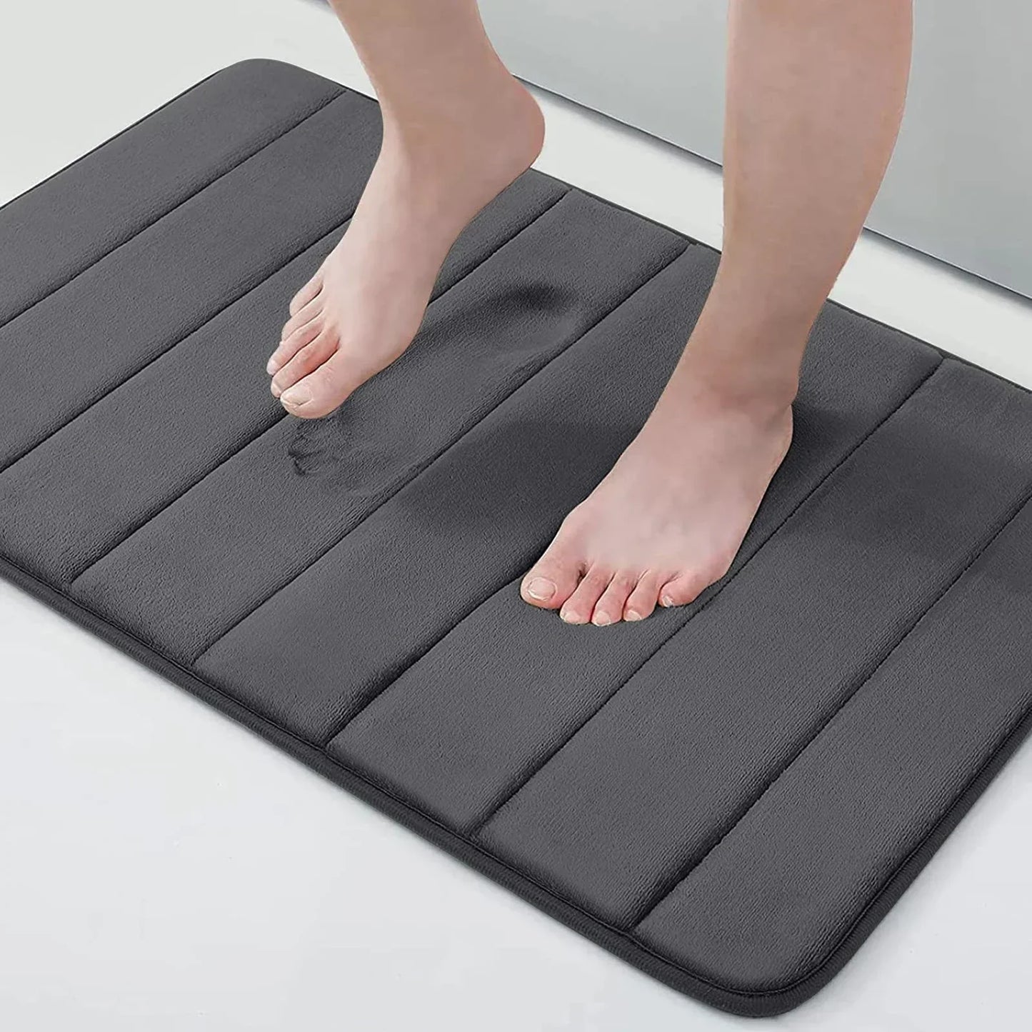 Memory foam bath mat non-slip with 3D design