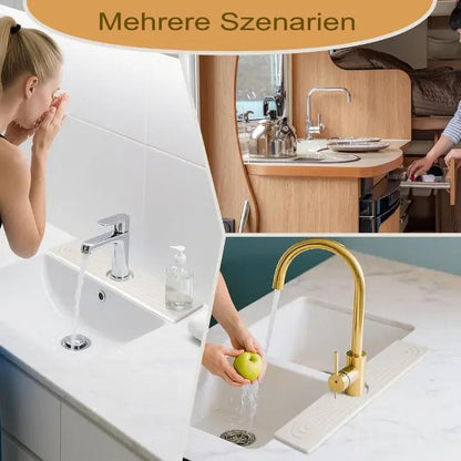 Saugstarke Steinmatte für Küche & Bad – Stilvoll, sauber und langlebig (2-teiliges Set) Mivoza Deutschland