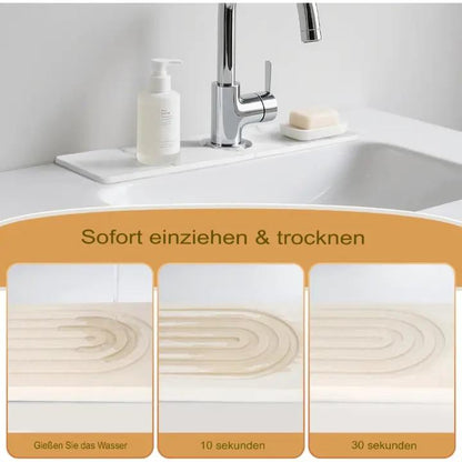 Saugstarke Steinmatte für Küche & Bad – Stilvoll, sauber und langlebig (2-teiliges Set) Mivoza Deutschland