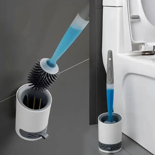Silicone Toilet Brush with Soap Dispenser – Hygienic and Contact-Free